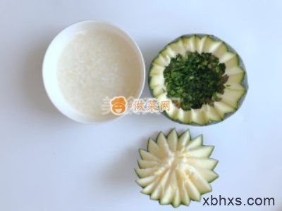 家常南瓜盅炖磷虾粥的做法 南瓜盅炖磷虾粥怎么做好吃