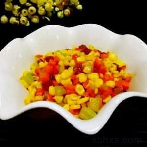 蔬菜玉米腊肠粒的做法