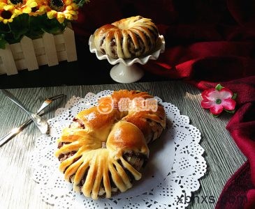 家常豆沙花面包的做法 豆沙花面包怎么做好吃