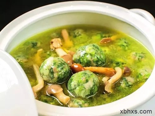 杂菌肉末荠菜圆的做法