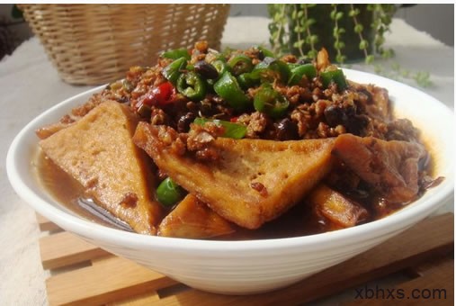 肉沫炒千层豆腐 配上大米饭简直了