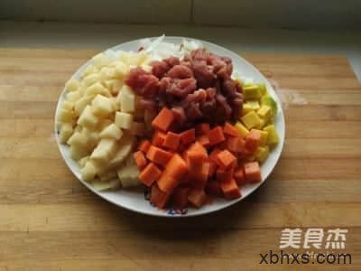 低热量软嫩咖喱牛肉的做法