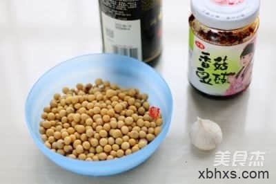 香菇豆豉酱黄豆的做法