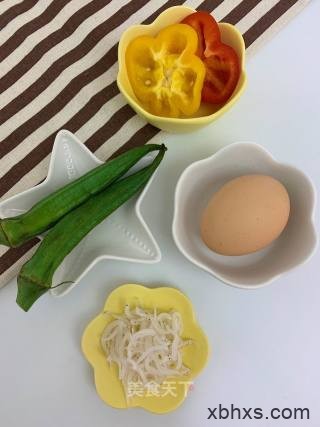 家常银鱼秋葵煎蛋的做法 银鱼秋葵煎蛋怎么做好吃
